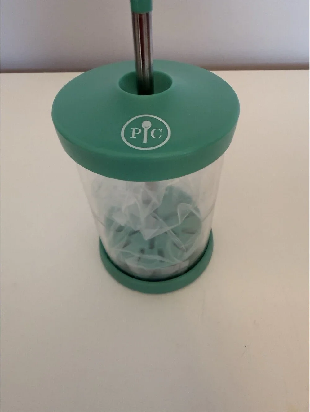 Pampered Chef Whipped Cream Maker #1461 Teal EUC